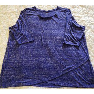 WOMAN WITHIN PURPLE & WHITE MARBLE TOP